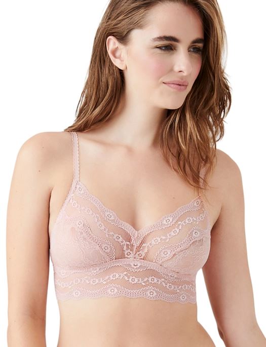 B.Tempt'd Lace Kiss Bralette BRA - BASIC - BRALETTE B.Tempt'd ROSE SMOKE MD 