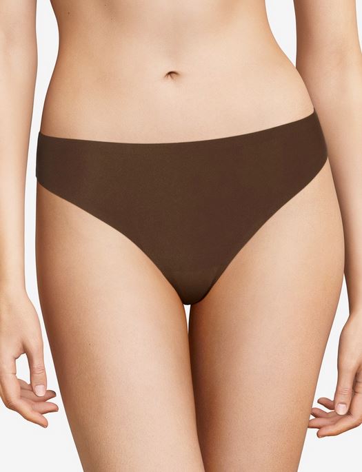 Chantelle Soft Stretch Thong PANTY - THONG - ODD CHANTELLE (ST) WALNUT O/S 