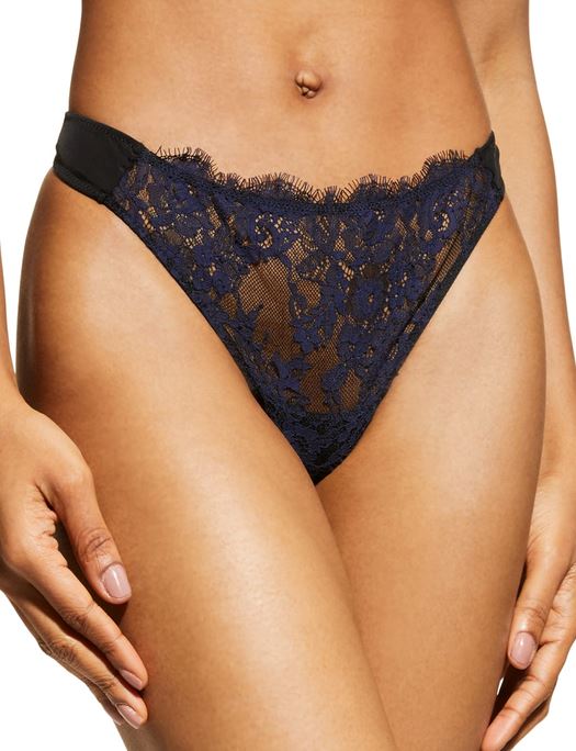 Skarlett Blue Entice Thong PANTY - THONG - BASIC SKARLETT BLUE 