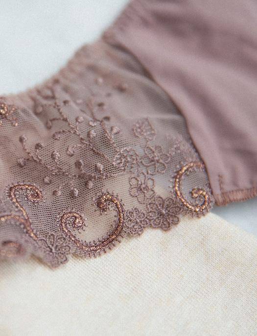 Simone Perele Delice Thong PANTY - THONG - FASHION SIMONE PERELE CHESTNUT 3/MD 
