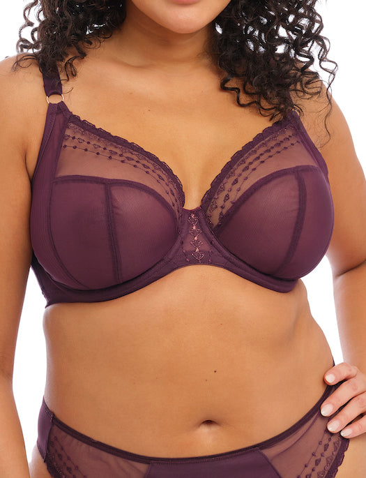 Elomi Matilda Convertible Plunge Bra, WINE DIAMOND BRA - FASHION - FASHION BASIC ELOMI 