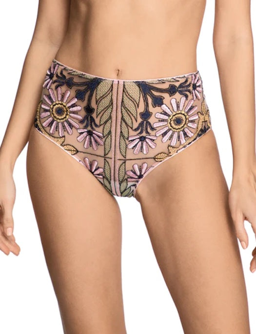 ID Sarrieri Bohemia High Waist Brief PANTY - BRIEF - FASHION I.D. SARRIERI PINKISH SM 