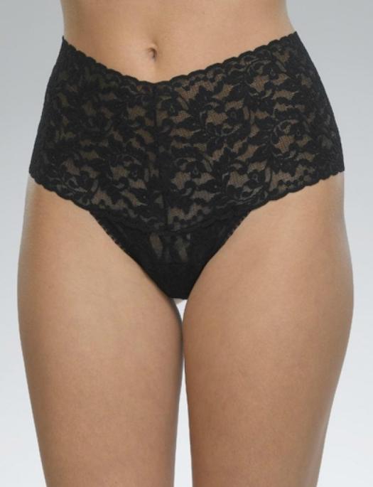 Hanky Panky Retro Thong Plus Size PANTY - THONG - ODD Hanky Panky BLACK O/S 