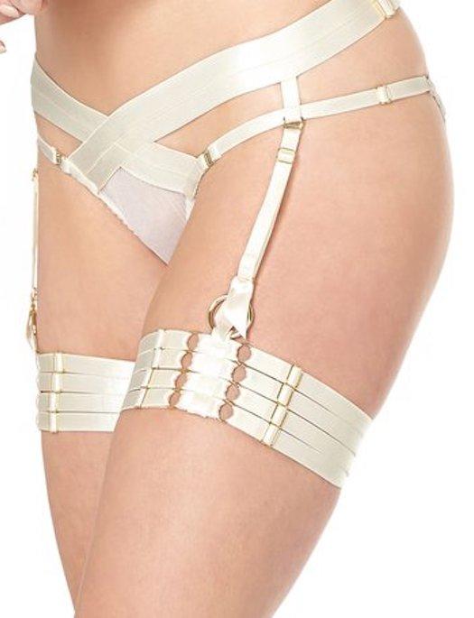 Bordelle Bondage Webbed Garter ACCESSORIES - GARTER BELTS Bordelle 