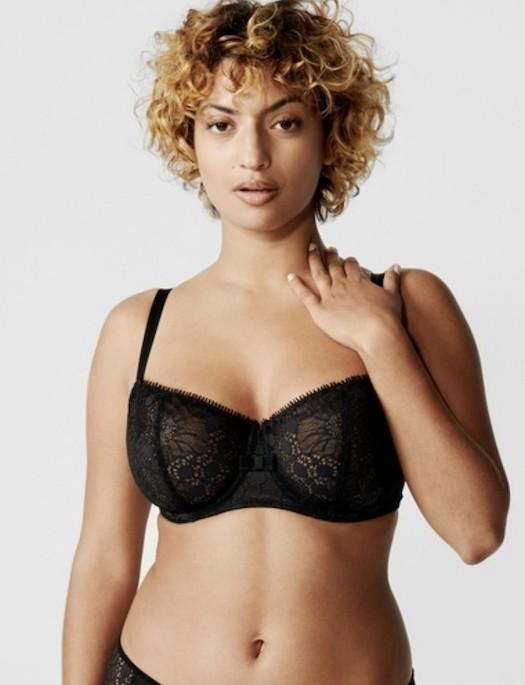 Chantelle Day to Night Lace Unlined Demi Bra BRA - BASIC - CLASSIC CHANTELLE BLACK 30F 