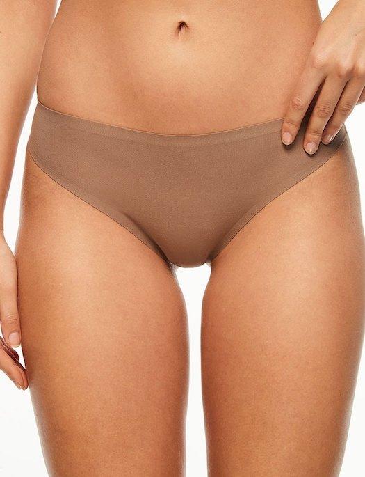 Chantelle Soft Stretch Thong PANTY - THONG - ODD CHANTELLE OL-HAZELNUT O/S 