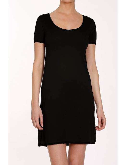 Addiction Douceur T-Shirt Dress SLEEPWEAR - SLEEPSHIRT - SLEEPSHIRT 1 (>$100) ADDICTION BLACK LG 
