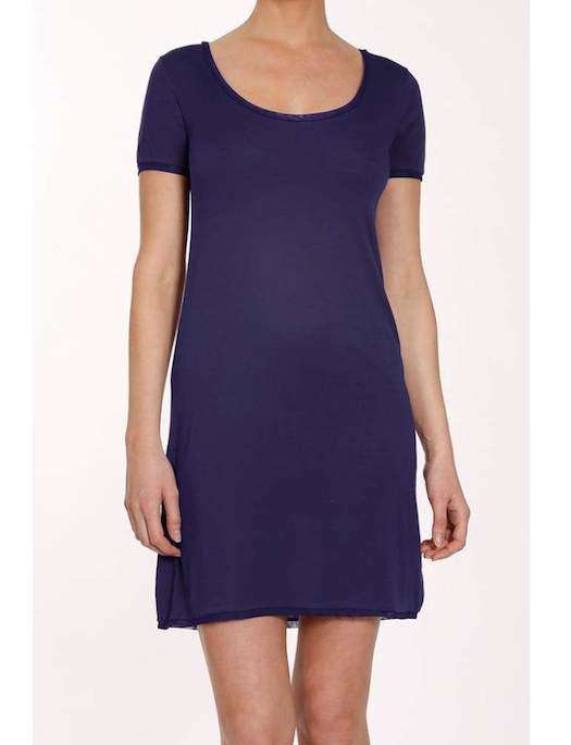 Addiction Douceur T-Shirt Dress SLEEPWEAR - SLEEPSHIRT - SLEEPSHIRT 1 (>$100) ADDICTION NAVY SM 