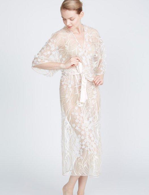 The Rya Collection Kiss Robe SLEEPWEAR - ROBE - ROBE 2 ($101-$200) Rya Collection CHAMPAGNE XL 