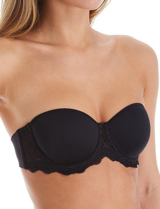 Simone Perele Caresse Strapless Bra BRA - BASIC - STRAPLESS SIMONE PERELE BLACK 34F 