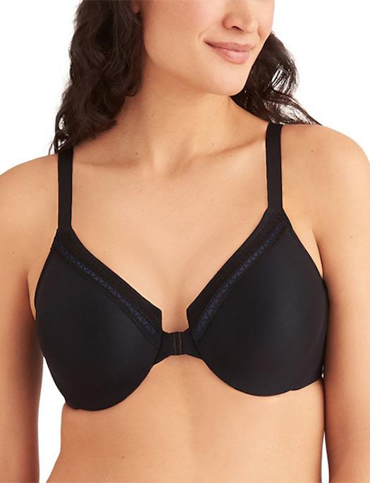 Wacoal Perfect Primer Front Close Underwire Bra BRA - BASIC - T-SHIRT WACOAL BLACK 34DDD 